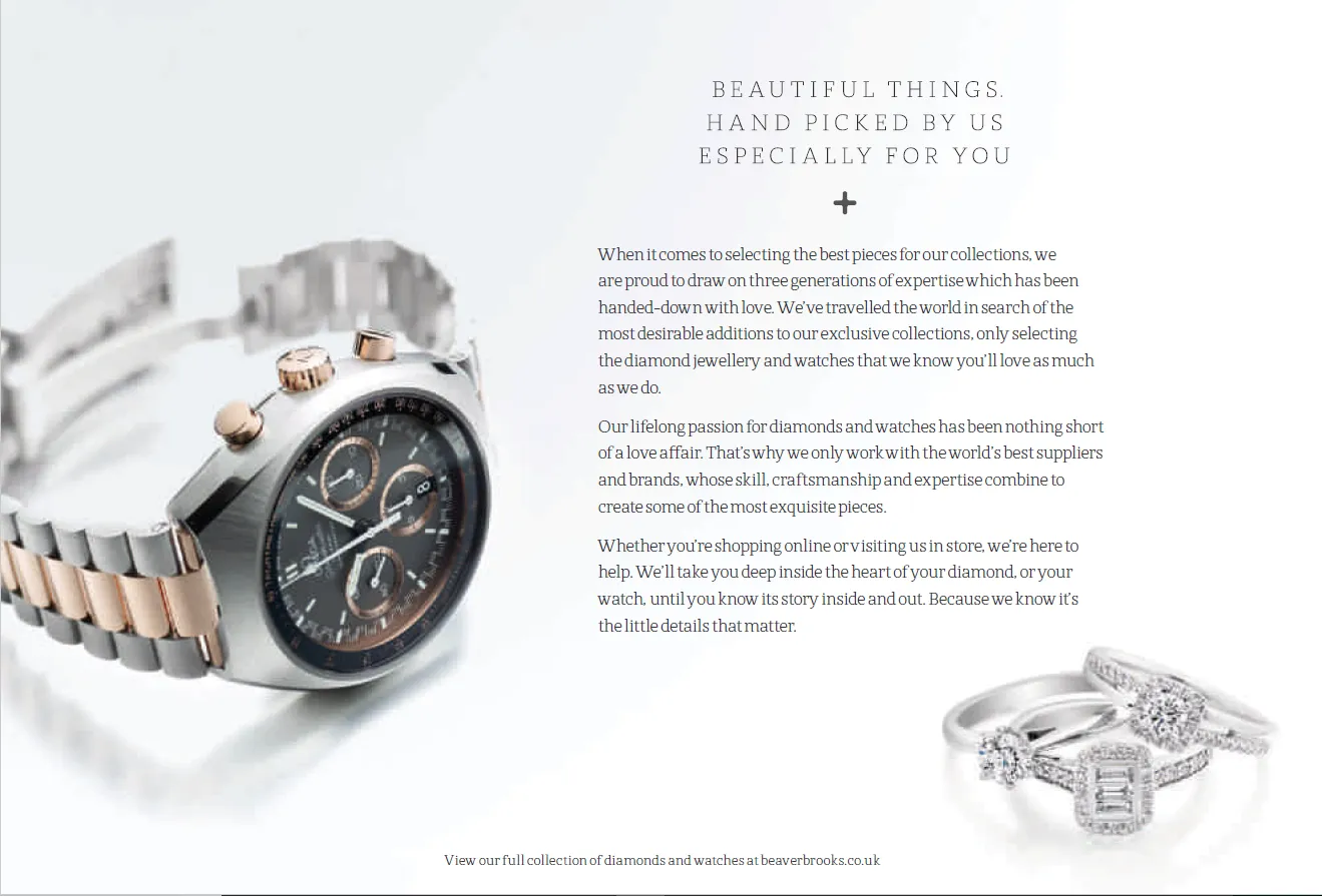 Sample Copy from Luxury Brochure