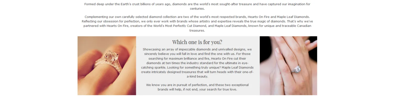 Sample Copy from Diamond Focus webpage