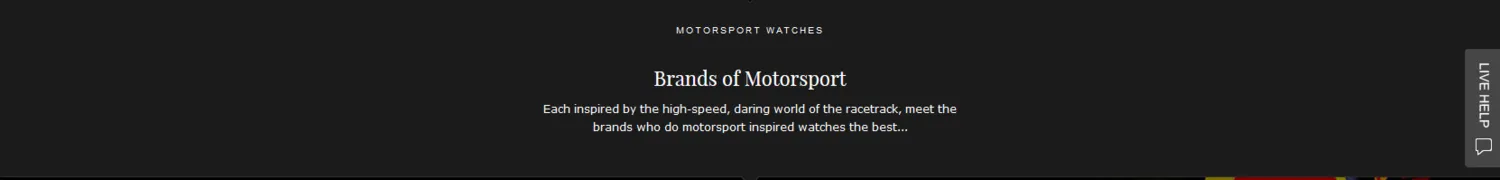 Sample Copy from Motor Racing article