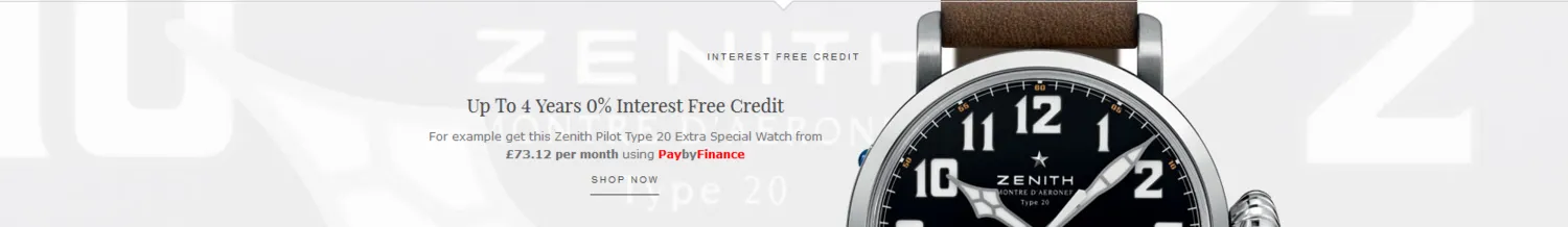 Sample Copy from Zenith Brand content page