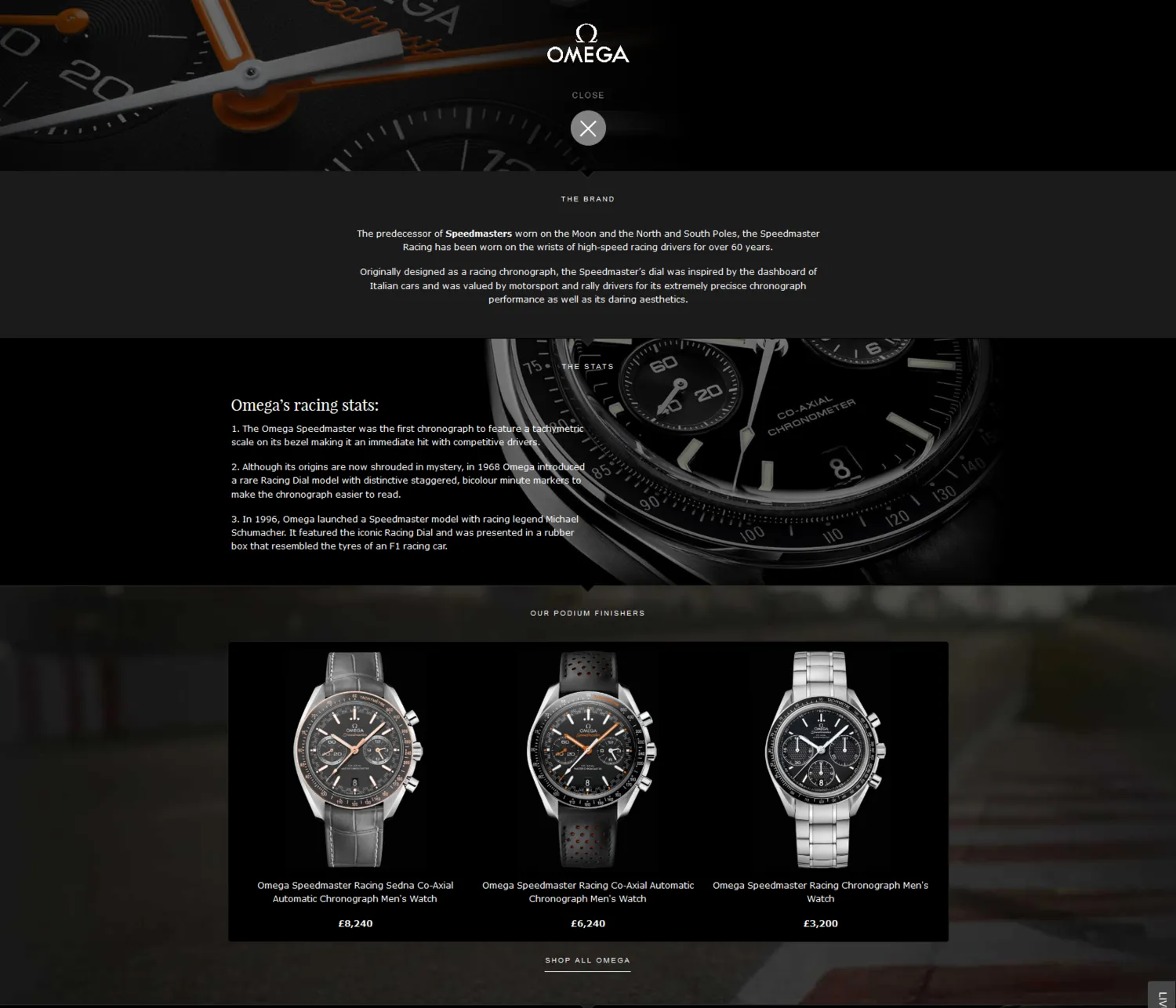 Sample Copy from Motor Racing article