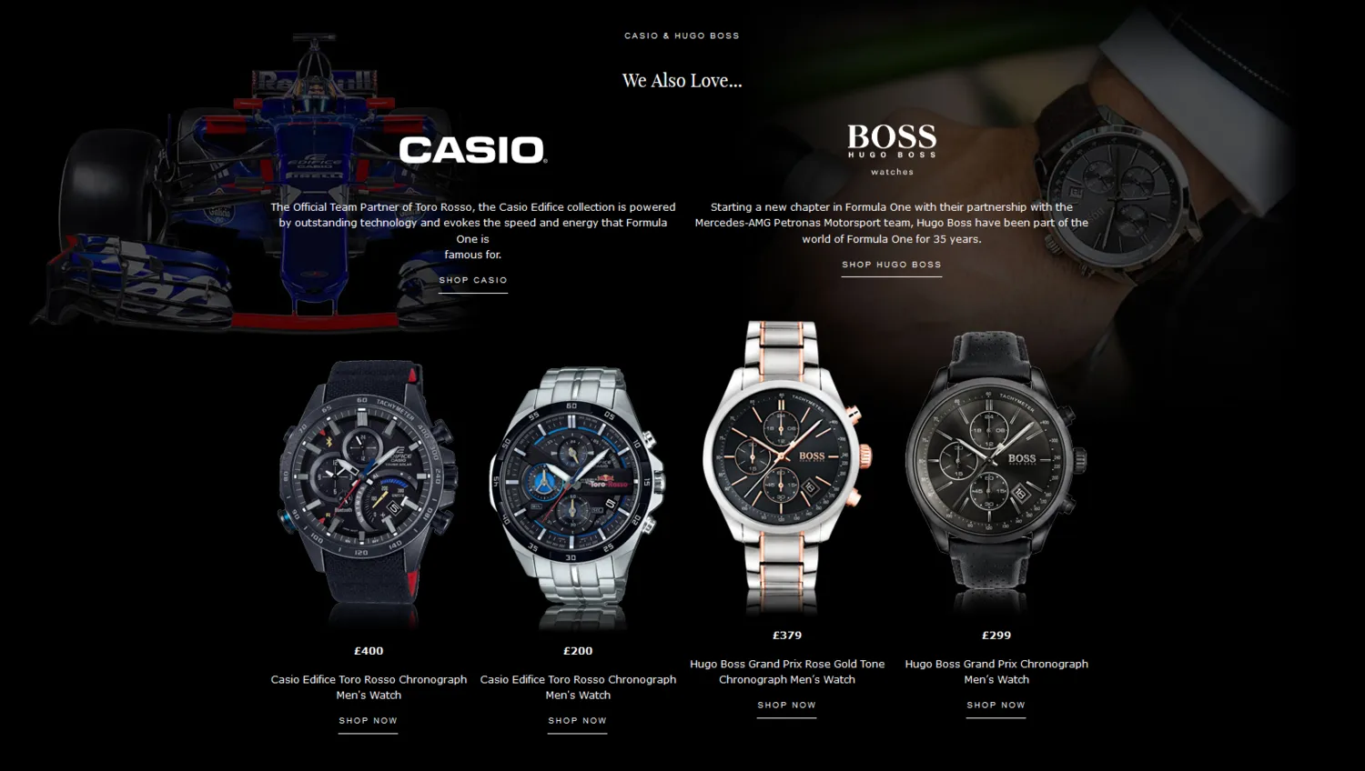 Sample Copy from Formula One Watch guide