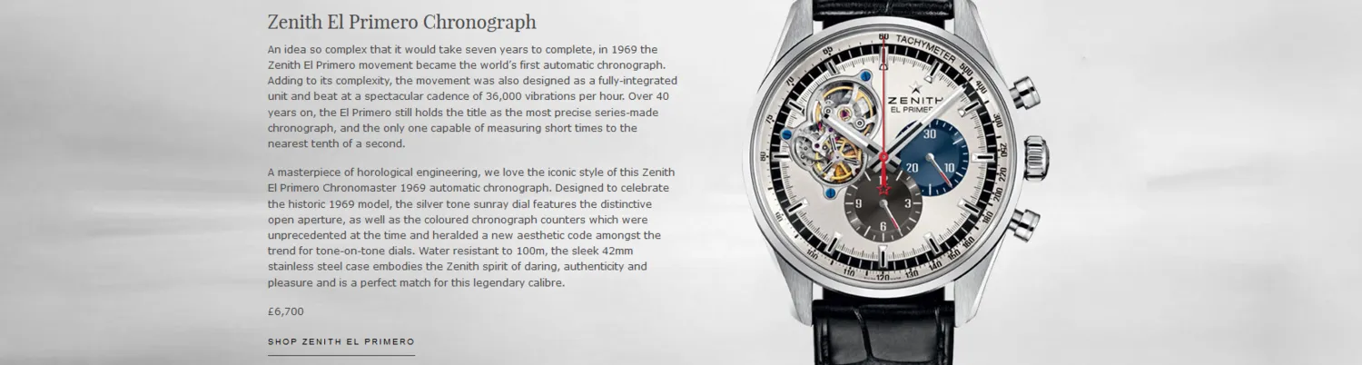 Sample Copy from Watches that changed the world guid