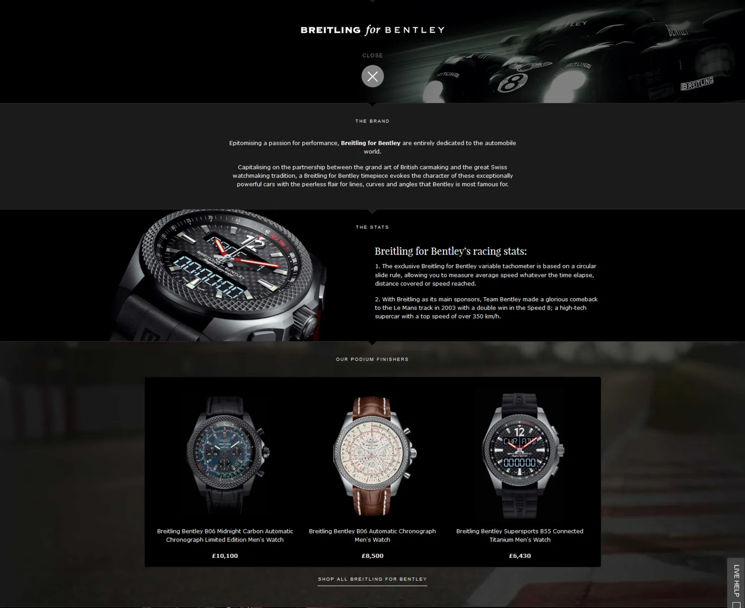 Sample Copy from Motor Racing article