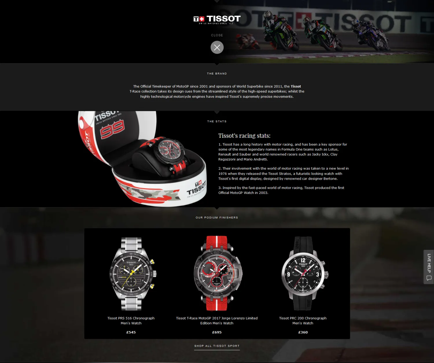 Sample Copy from Motor Racing article