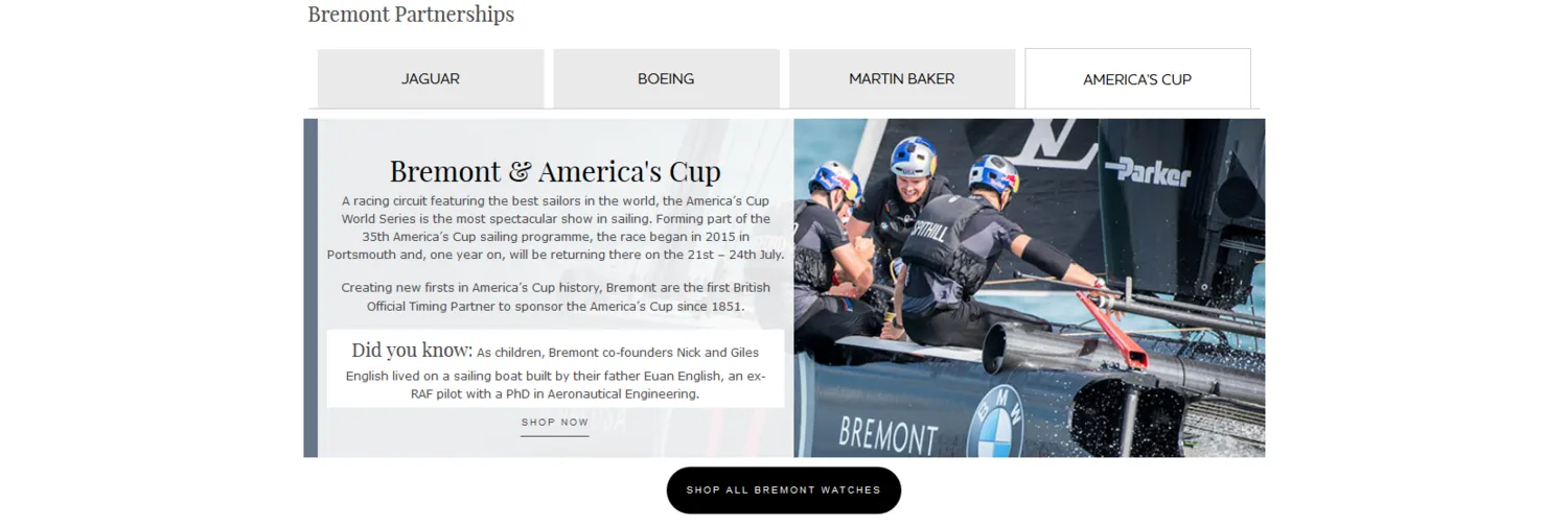 Sample Copy from Bremont watches guide