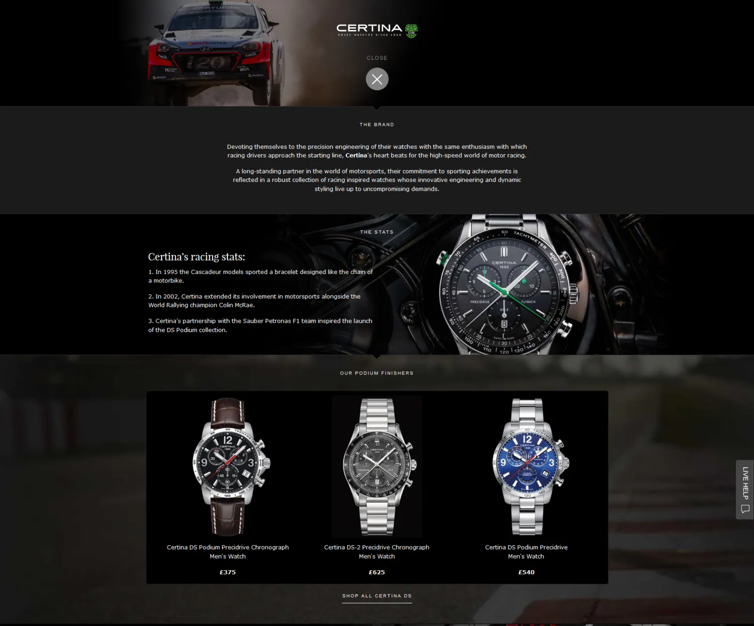 Sample Copy from Motor Racing article